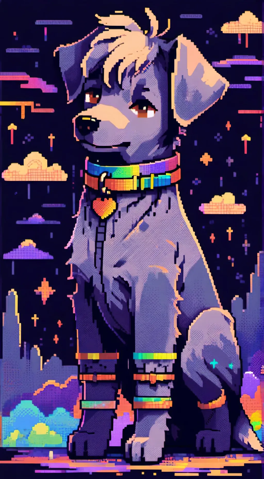 ai character: Pebble background