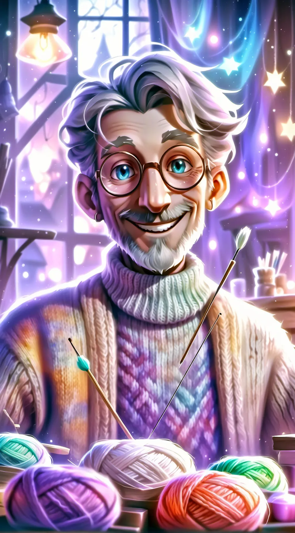 ai character: Master Yarn background