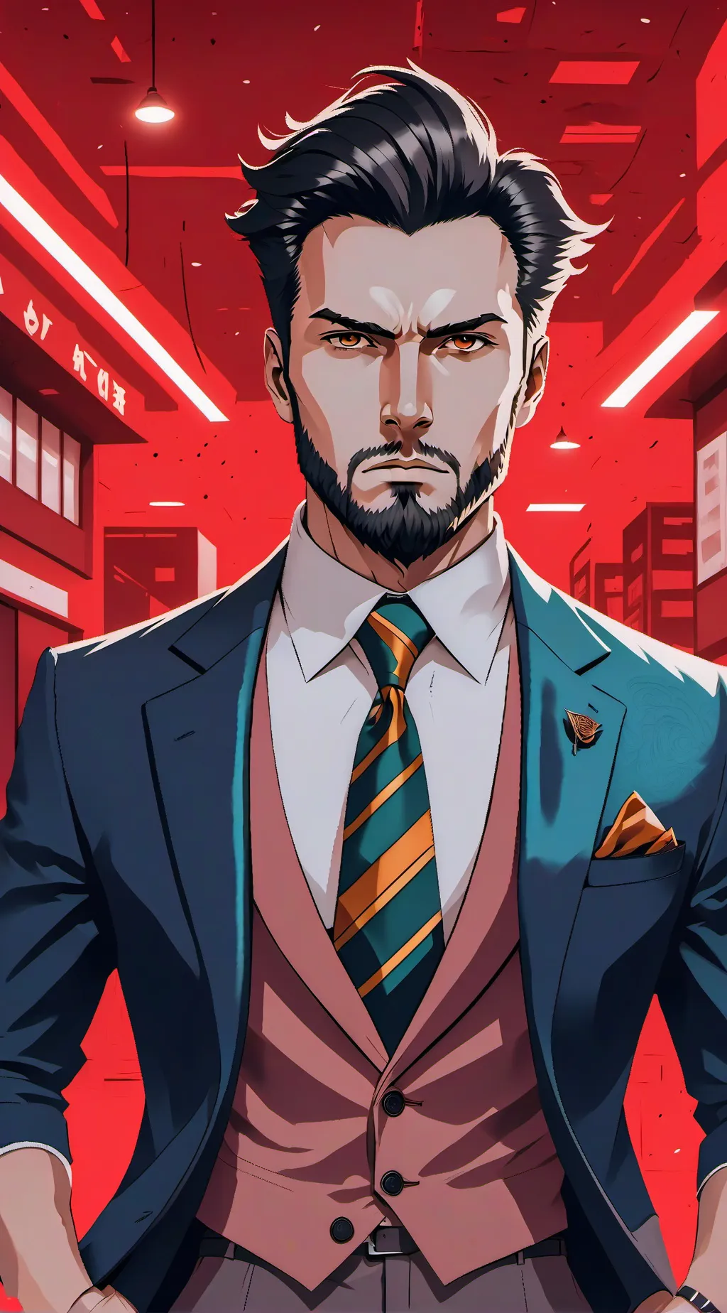 ai character: angry man background