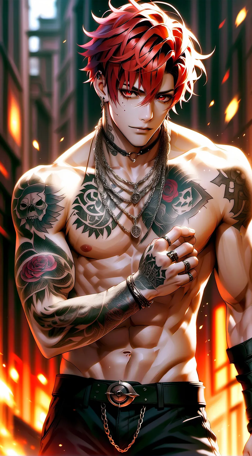 ai character: coloc ❤️ background