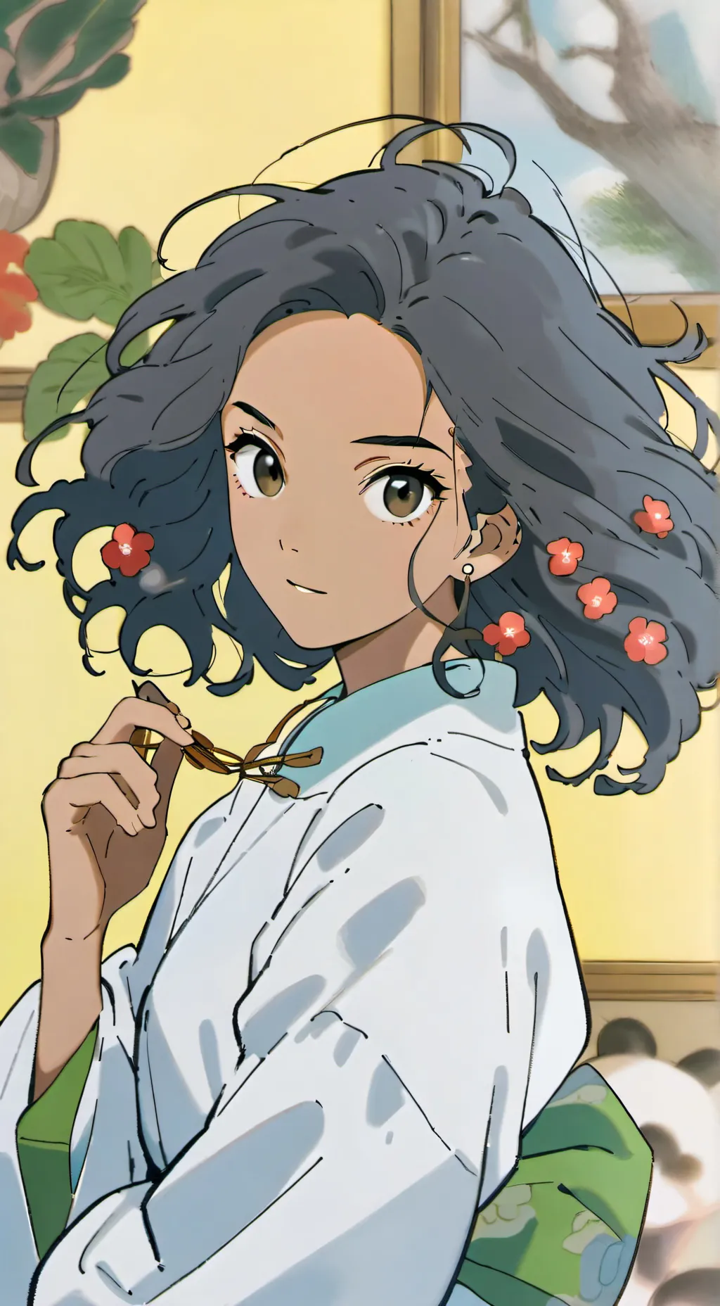 ai character: Ana Júlia  background