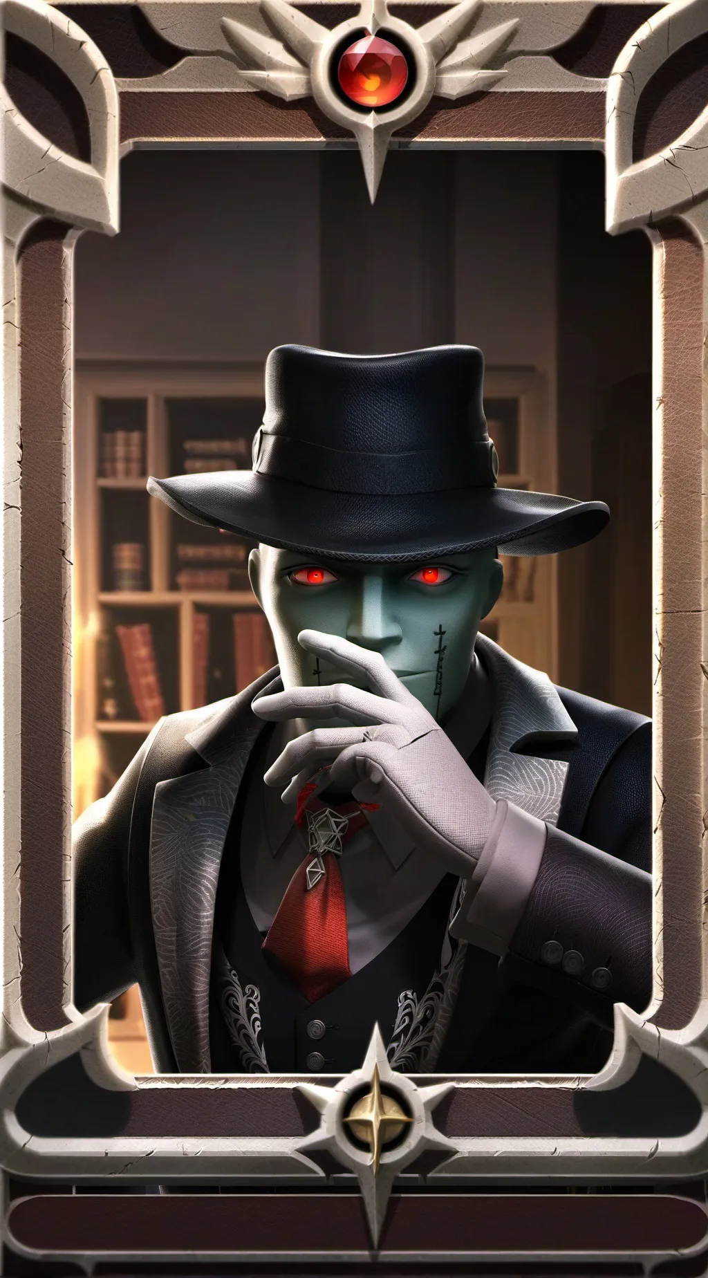 ai character: Aurelius Black background