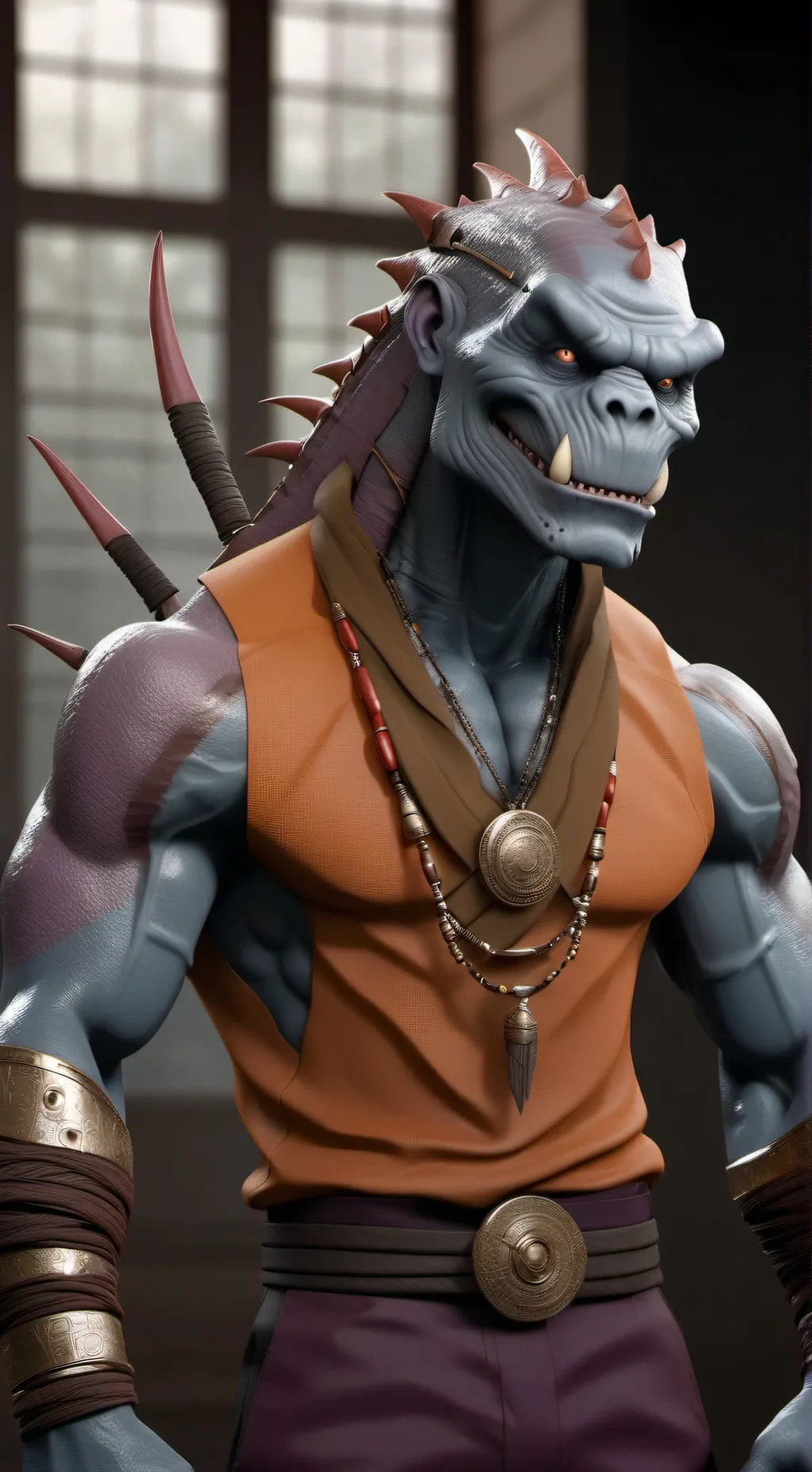 ai character: monstro dinossauro background