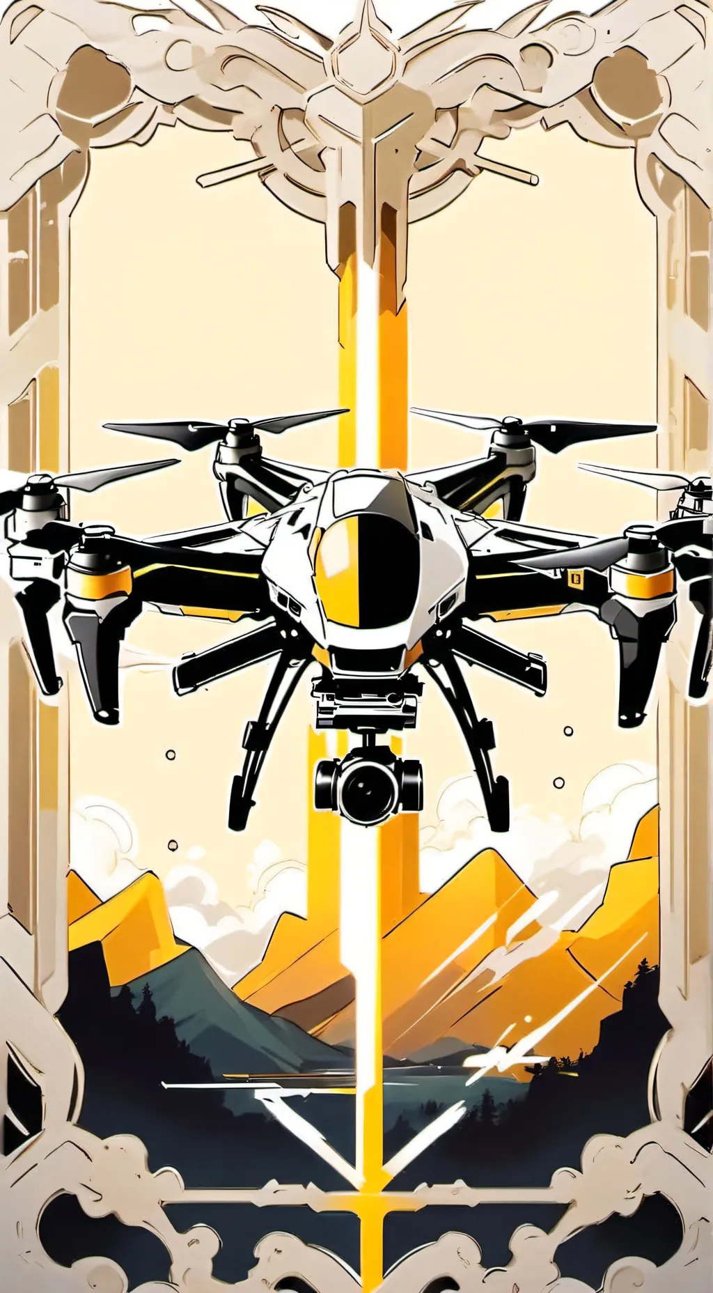 ai character: Uzi and J   V N  background