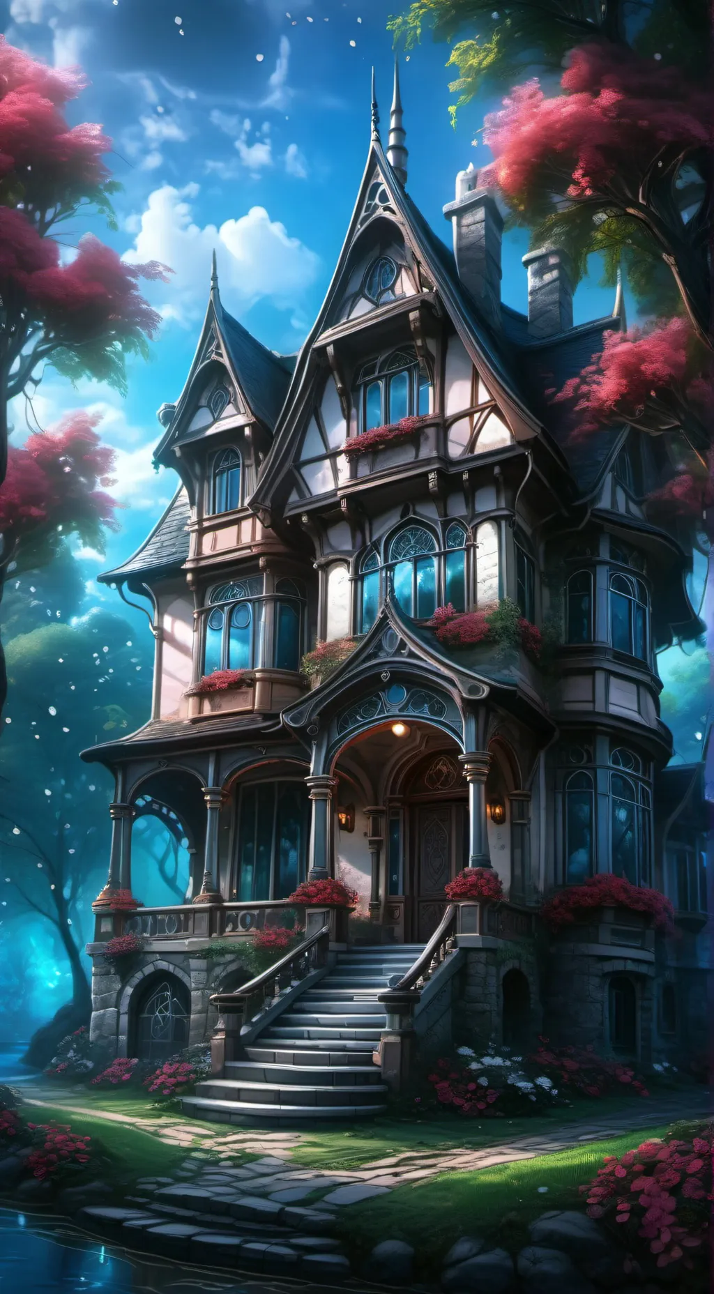 ai character: uppermoons+ muzan background