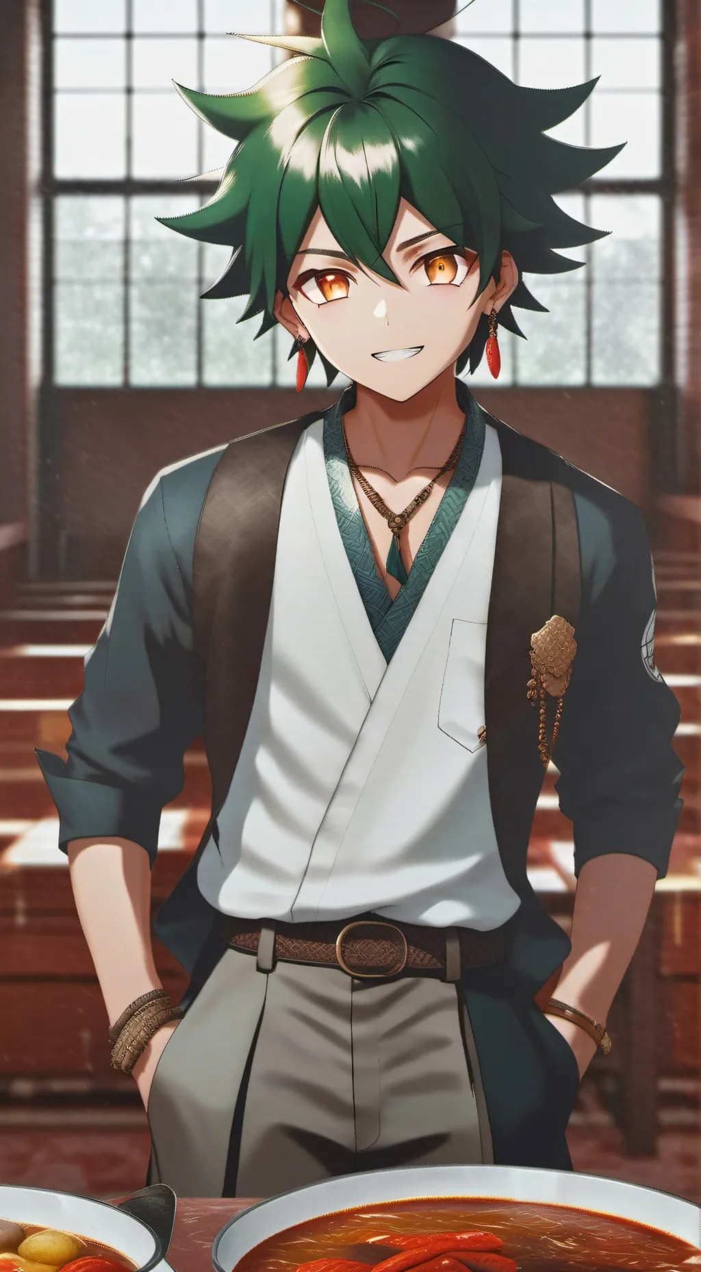 ai character: yuya sakaki background