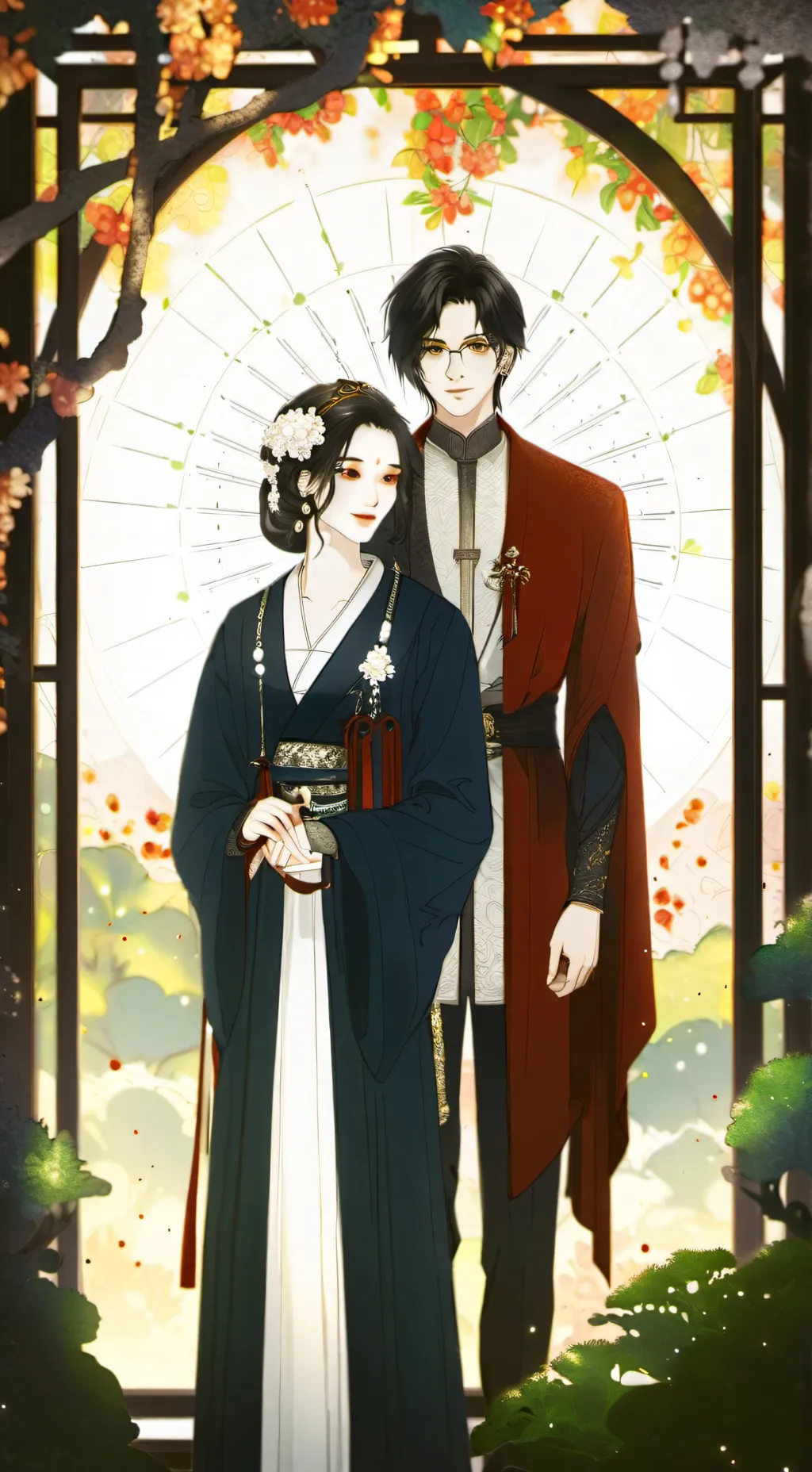 ai character: Forêt Elfique 4 background