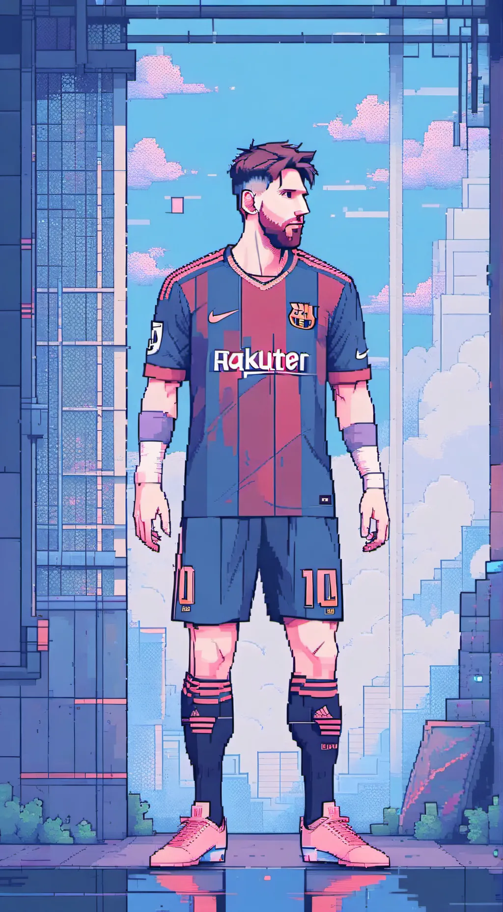 ai character: Messi 👍 background