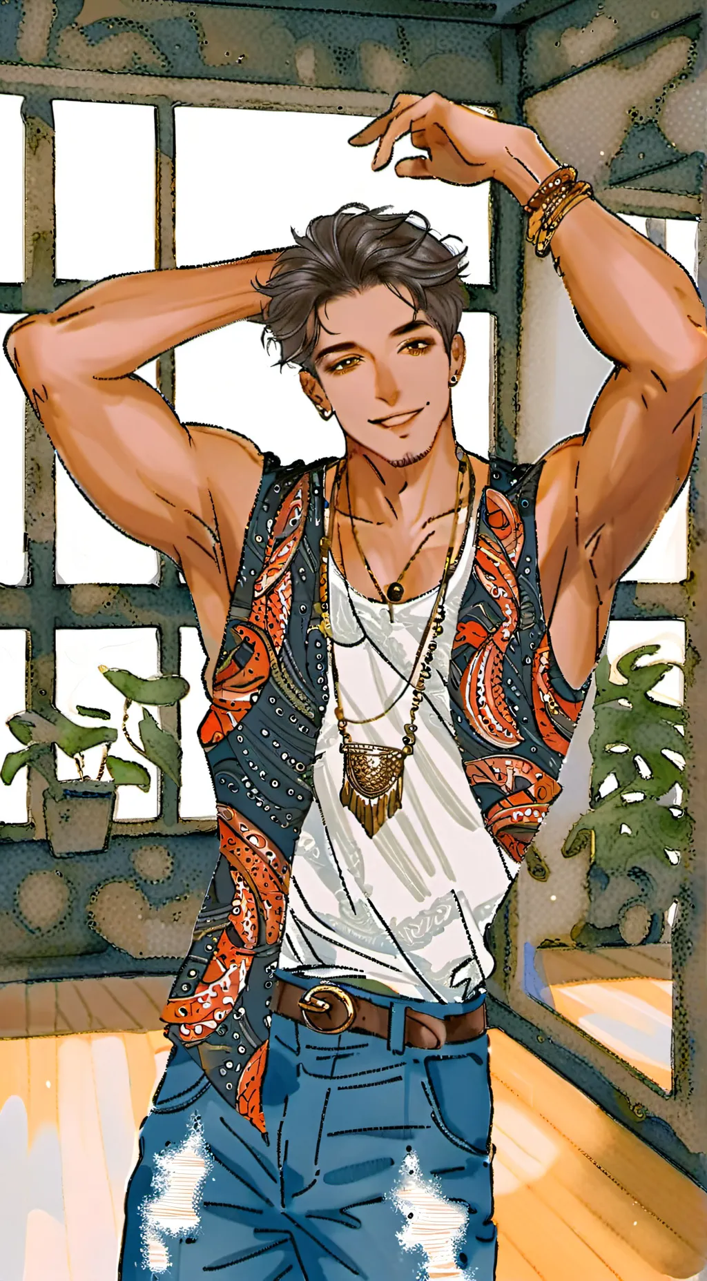 ai character: Beau background