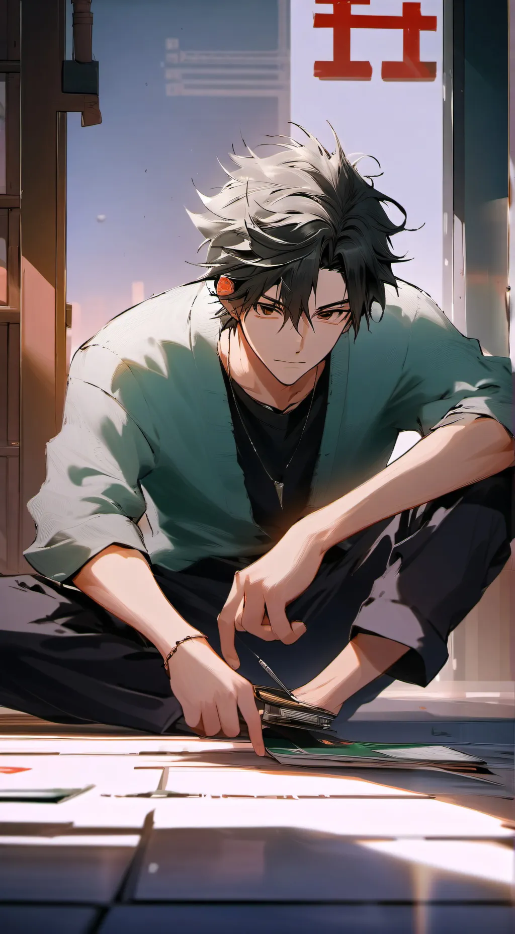 ai character: Rival Boyfriend background