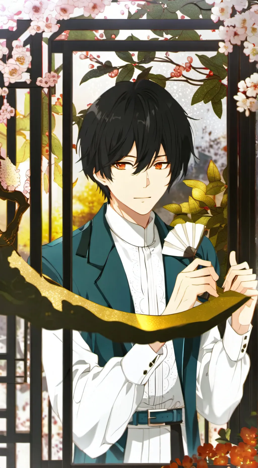 ai character: nakime x kokushibo background