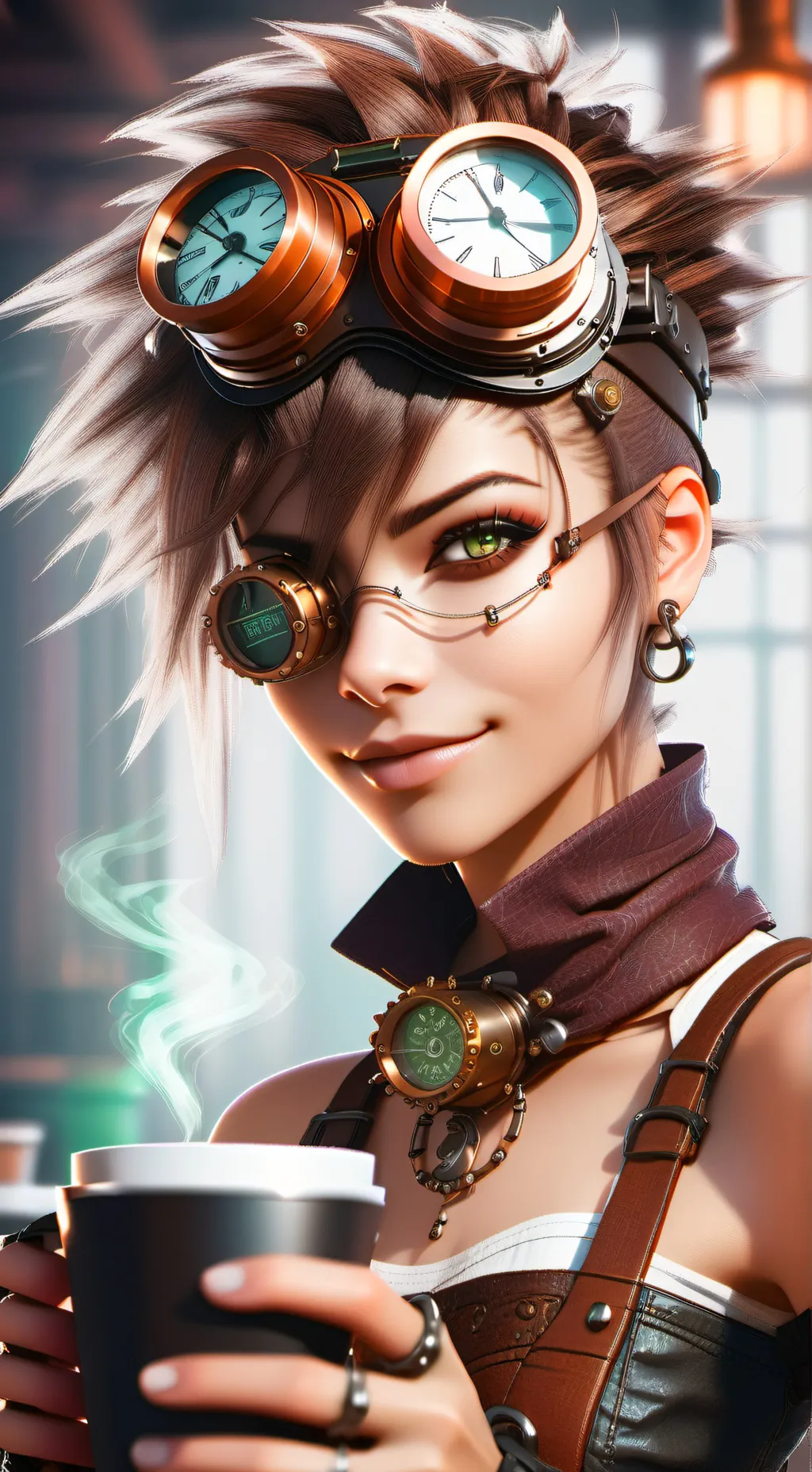 ai character: The Time Traveling background