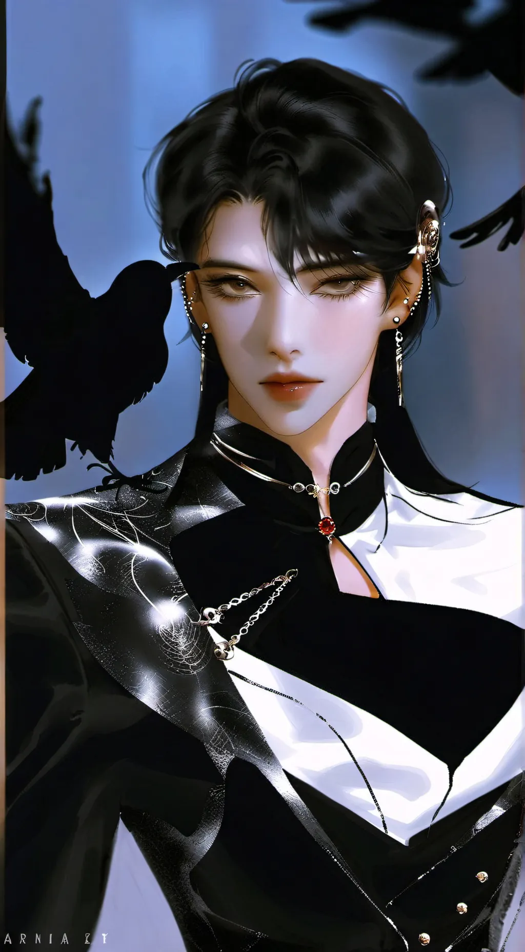 ai character: Alex kazuya  background