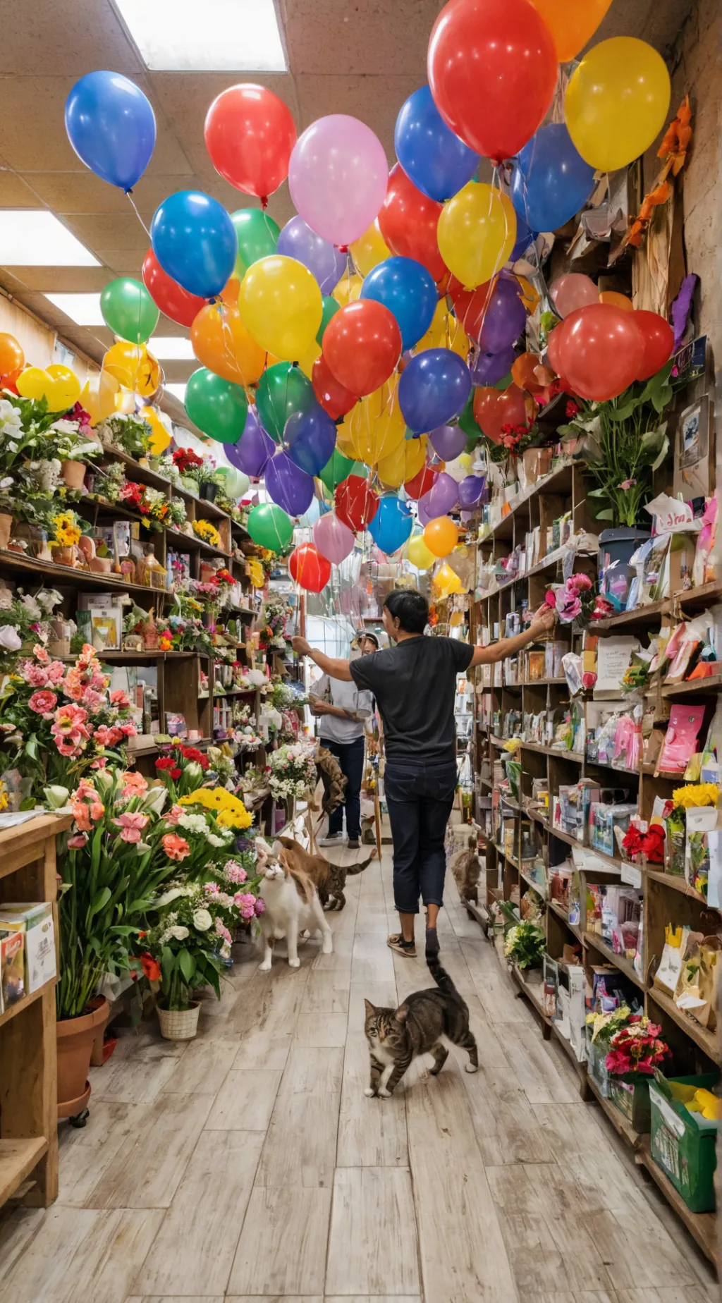 ai character: you are at store background