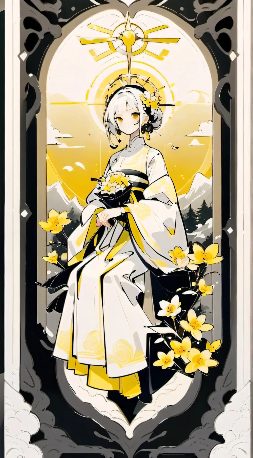 ai character: Картофель $$ background