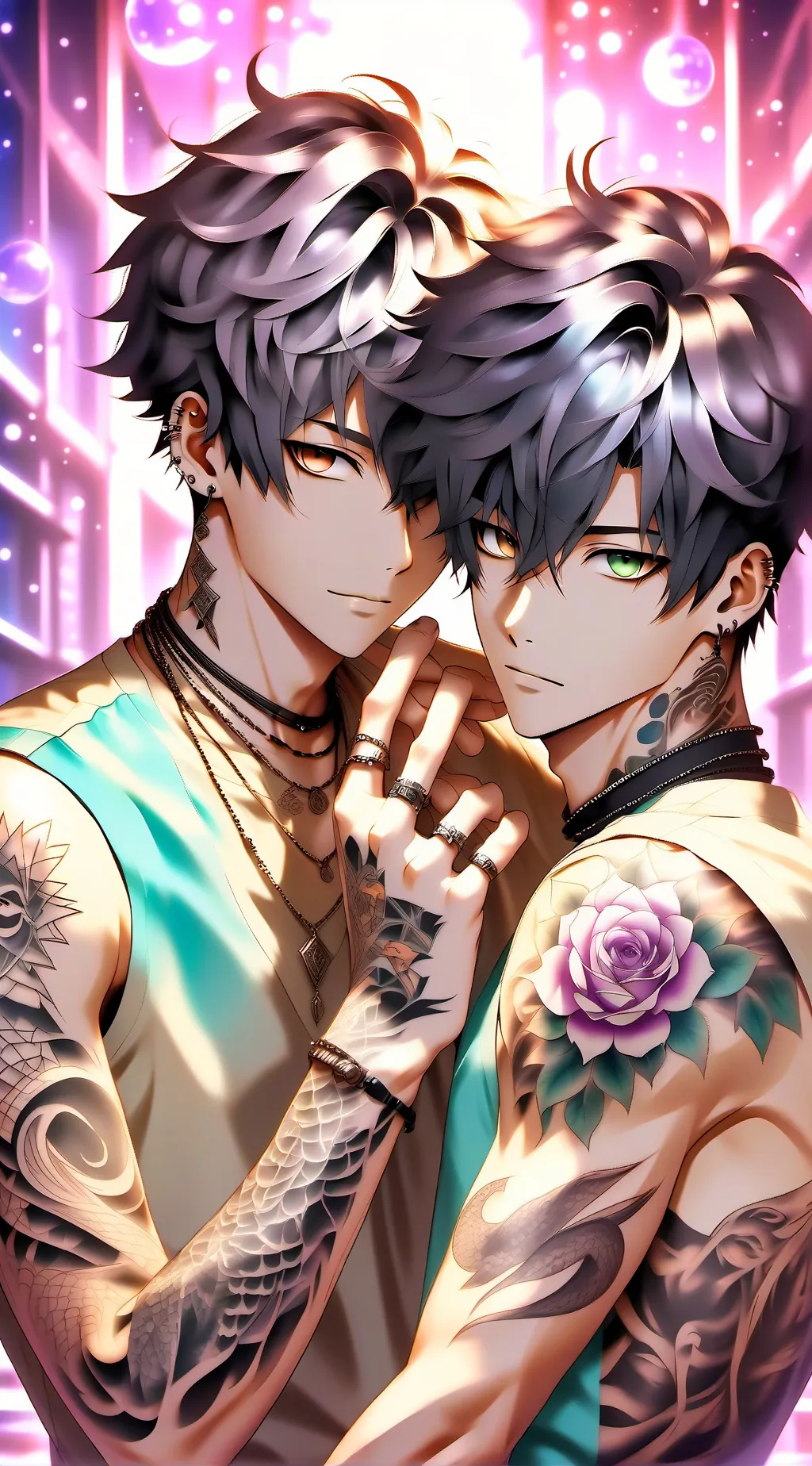 ai character: Ace and Austin background