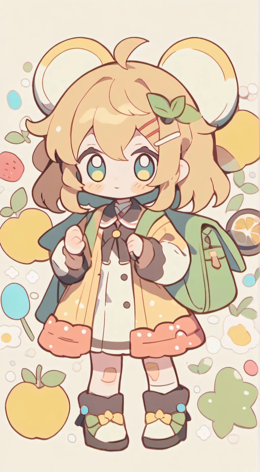 ai character: meme background