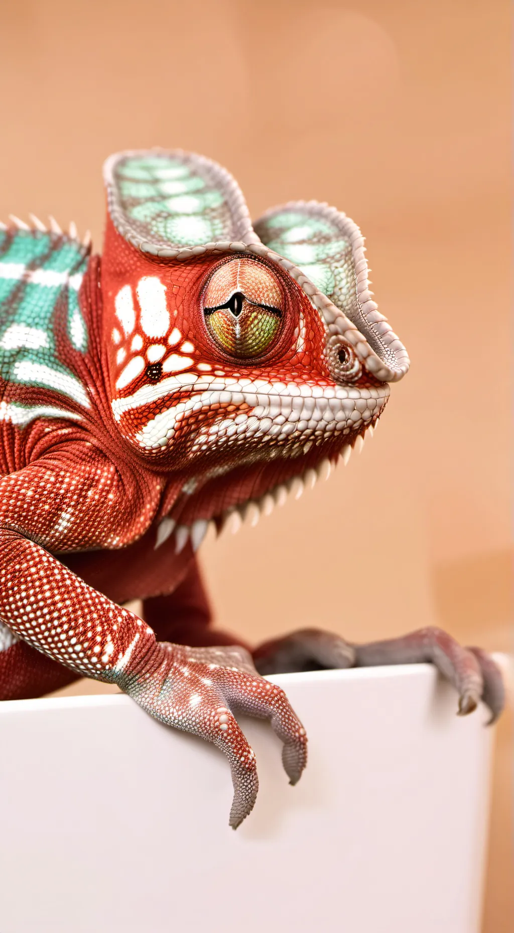 ai character: camaleão background