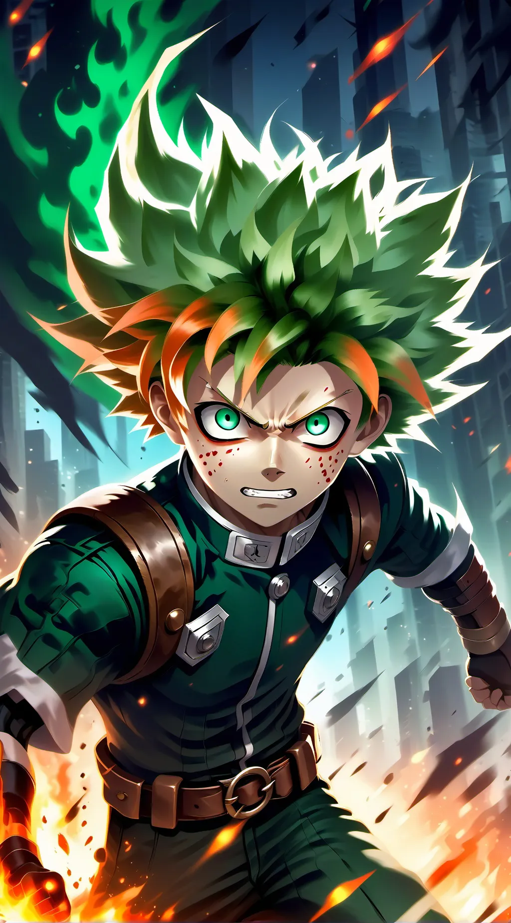 ai character: Bakugo Katsuki background