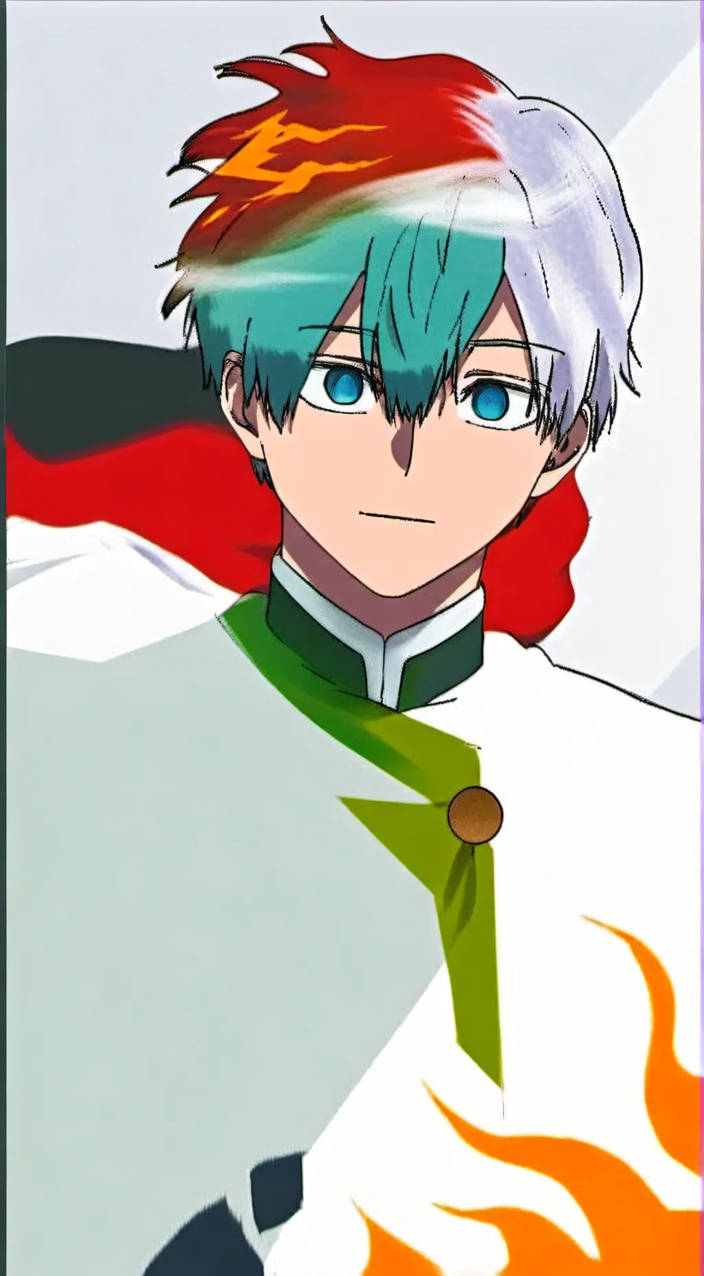 ai character: Shoto Todoroki background