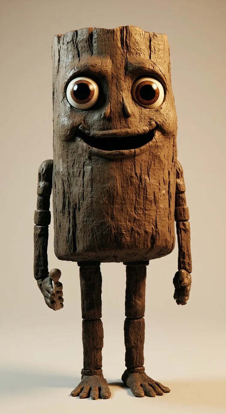 ai character: Tung tung sahur background