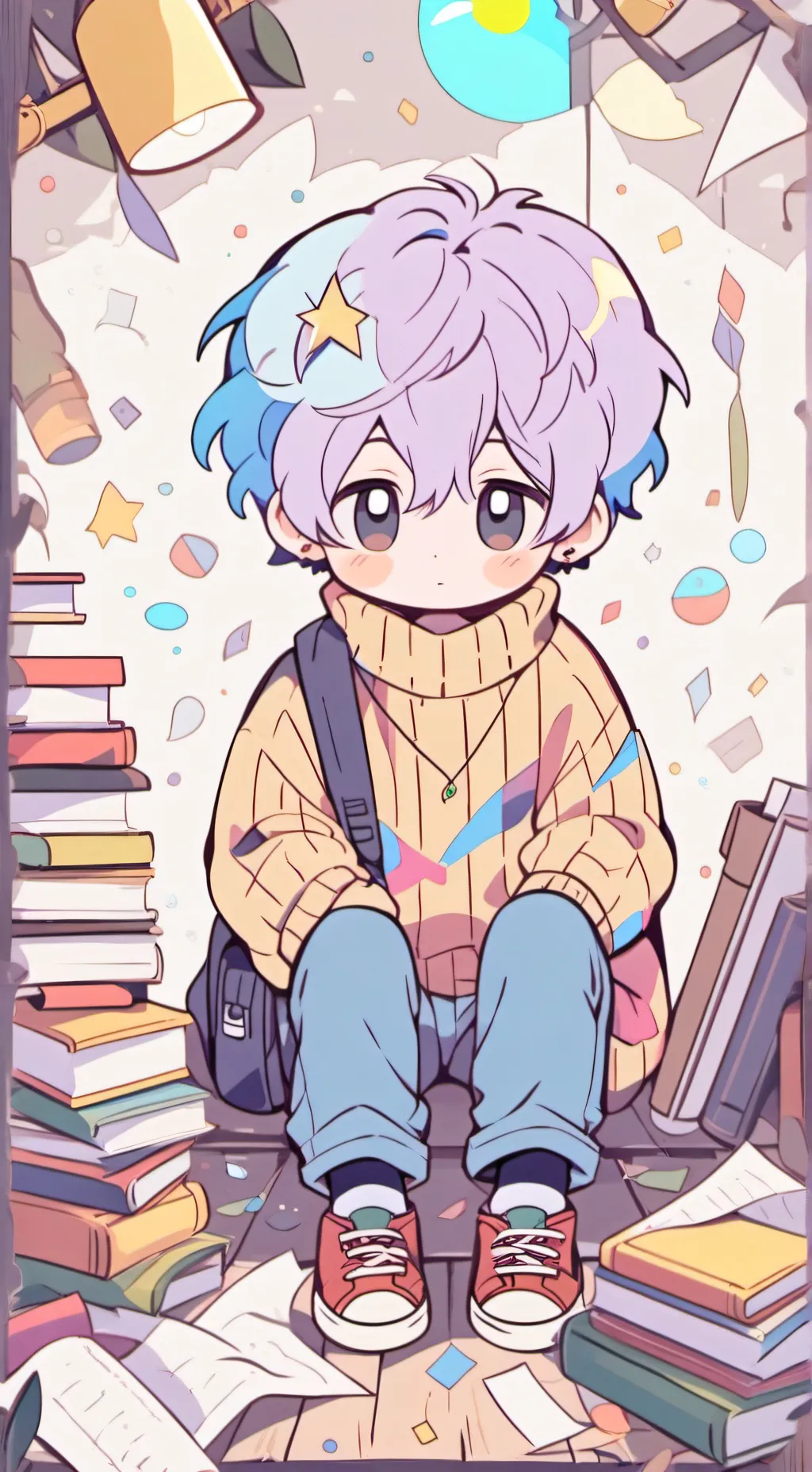 ai character: ★lucky★ background