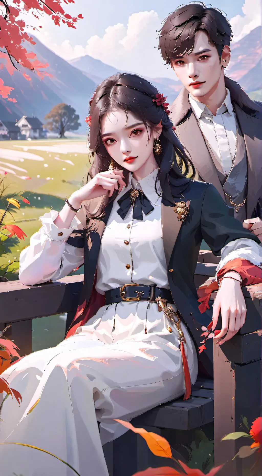 ai character: Galaxy background