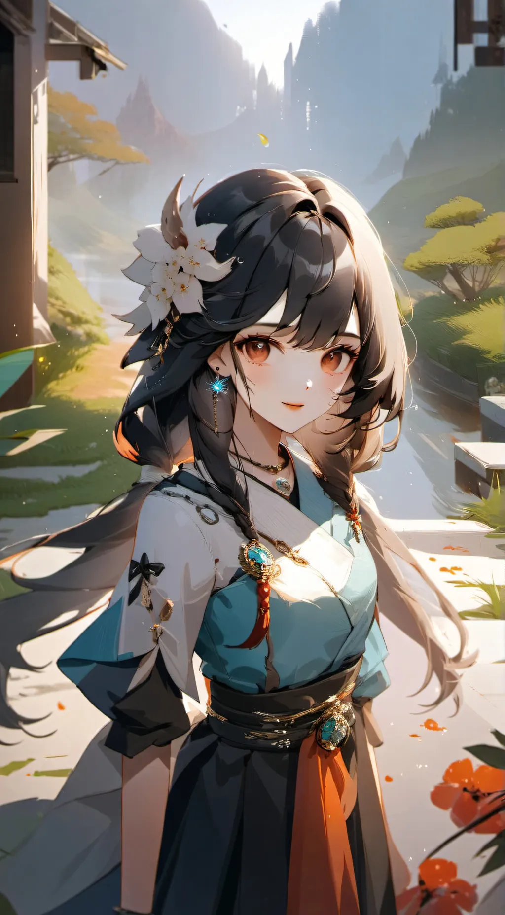 ai character: Melody background