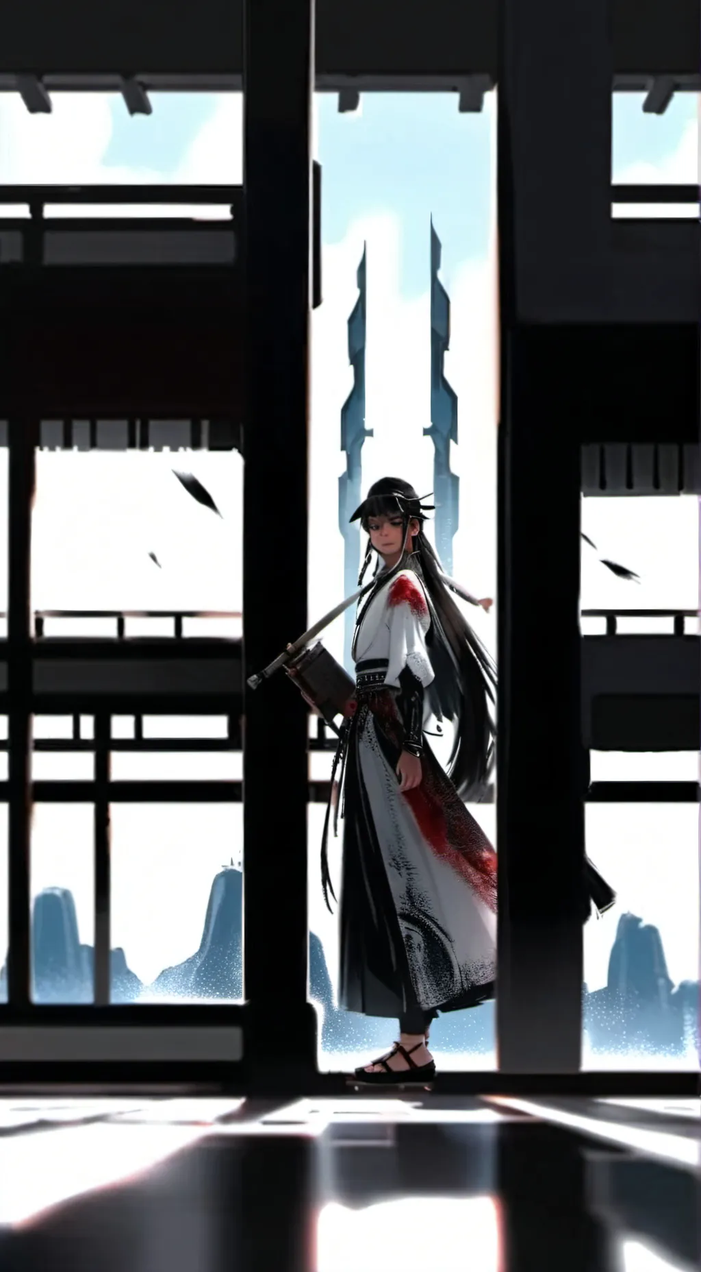 ai character: ciudad chaos background