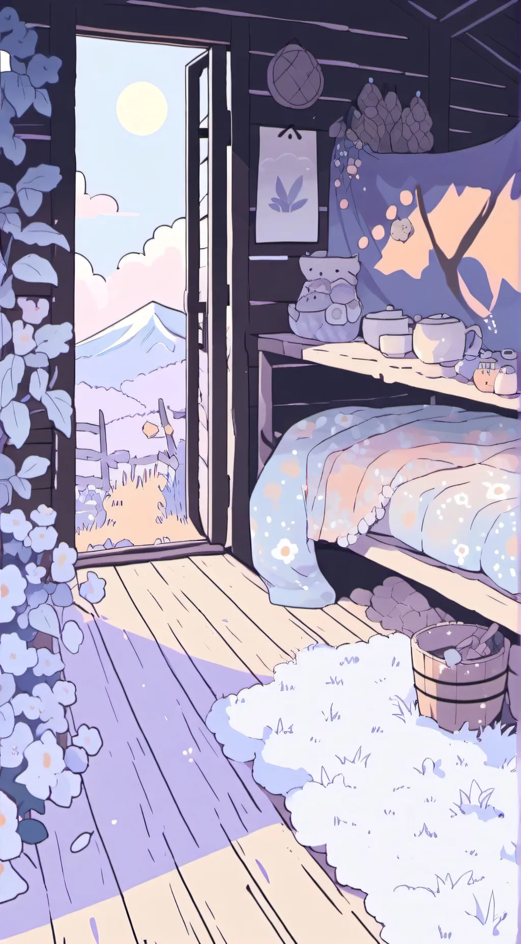 ai character: -New Roomate?!- background