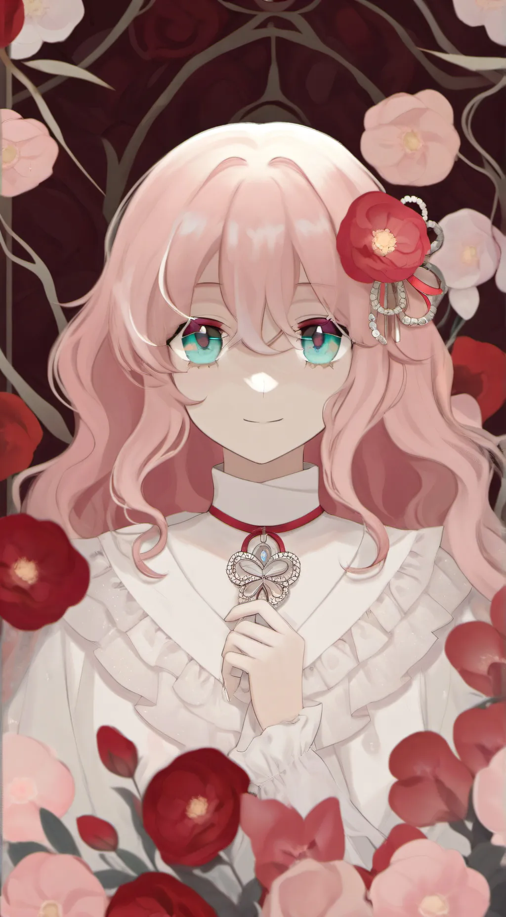 ai character: rosette background