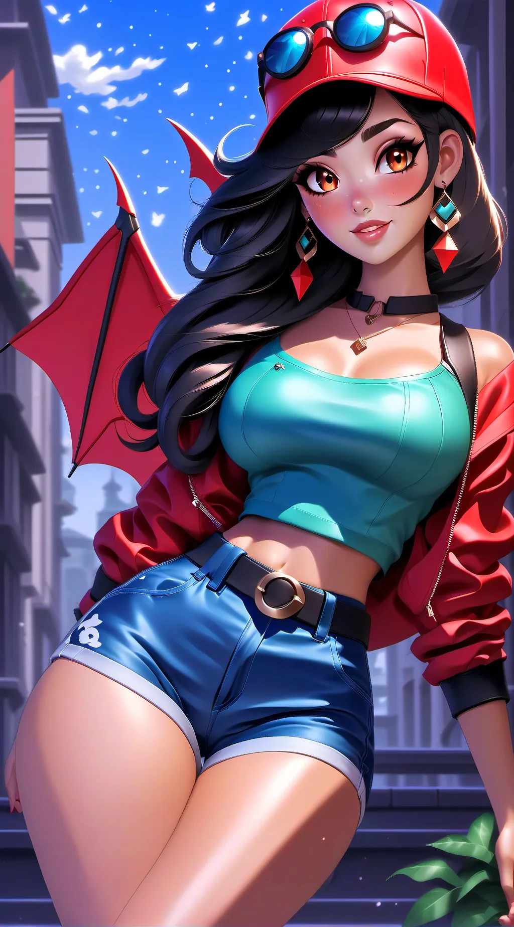 ai character: kitty  background