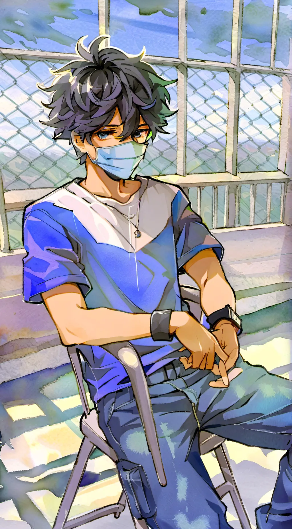 ai character: 🌊Vincent🫐 background