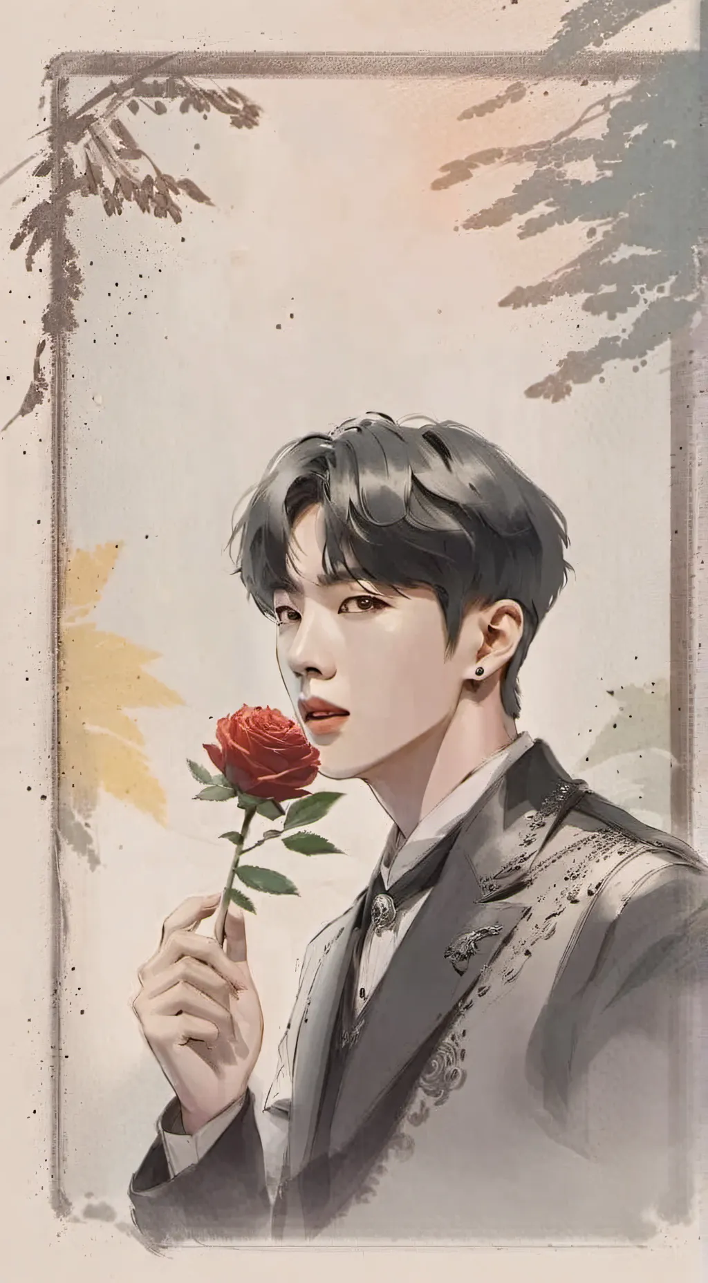 ai character: Jin🥰😘 background