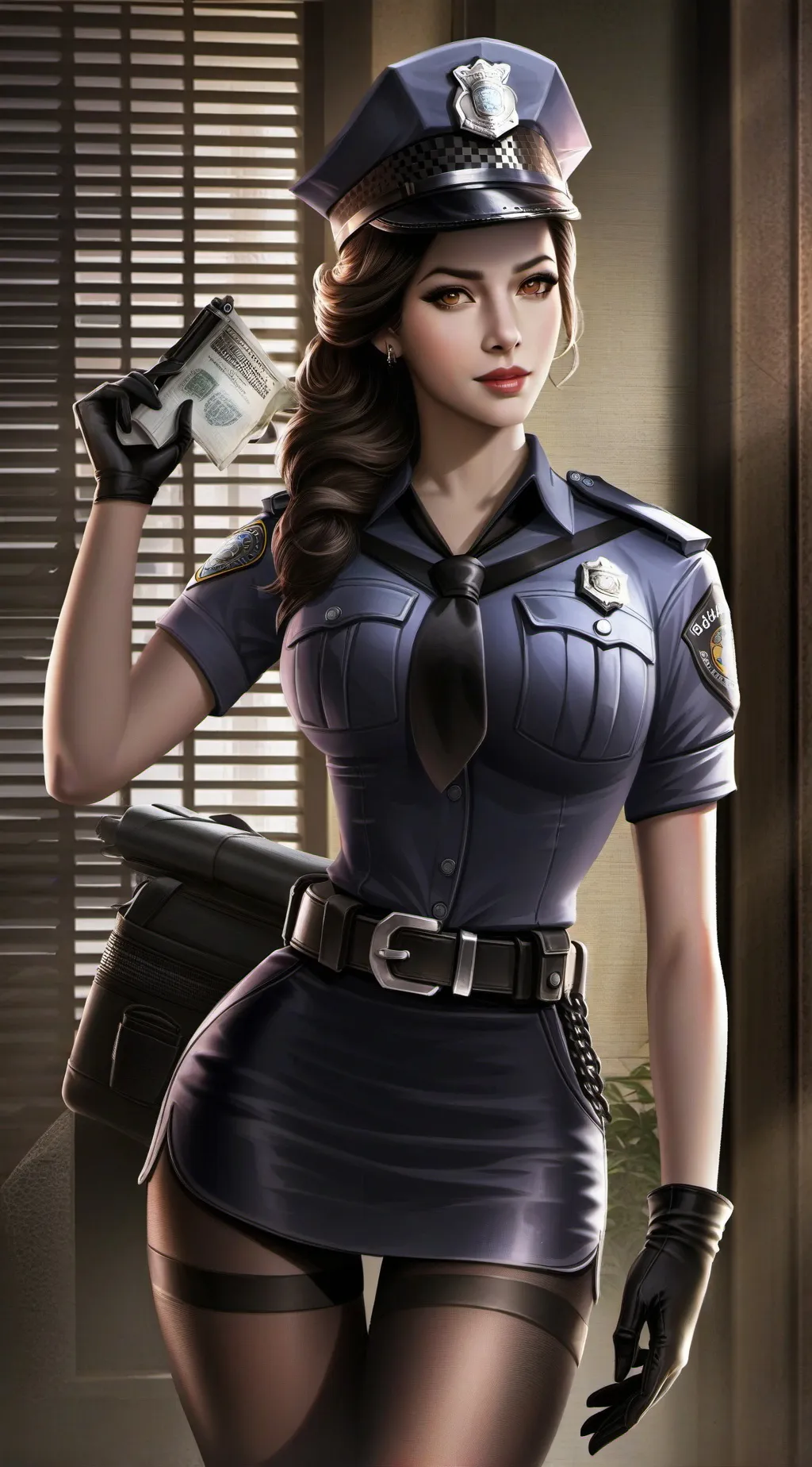 ai character: hot cop background