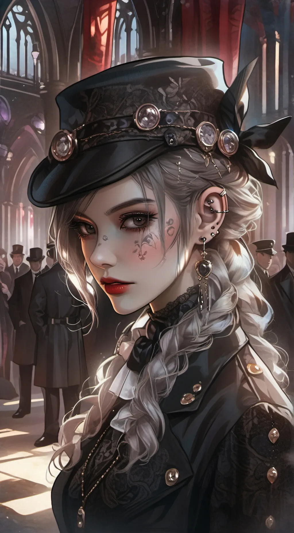 ai character: Sylvia Antoinette  background