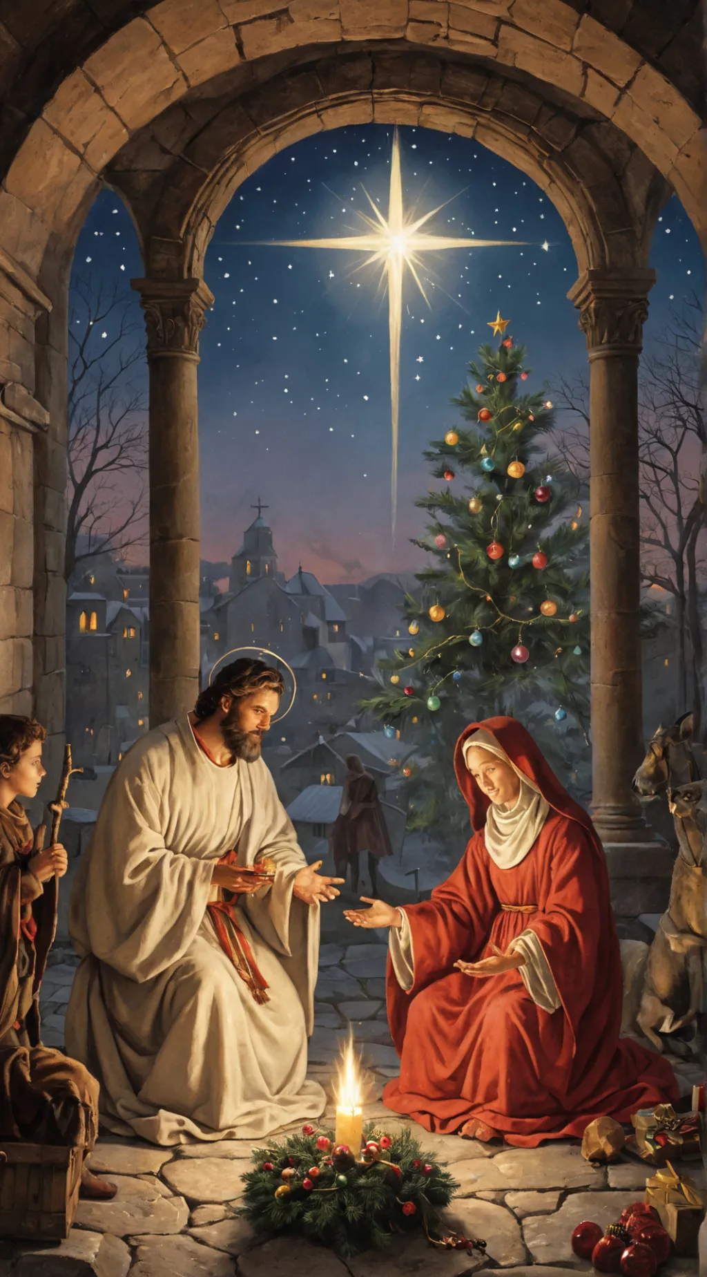 ai character: Christmas  background