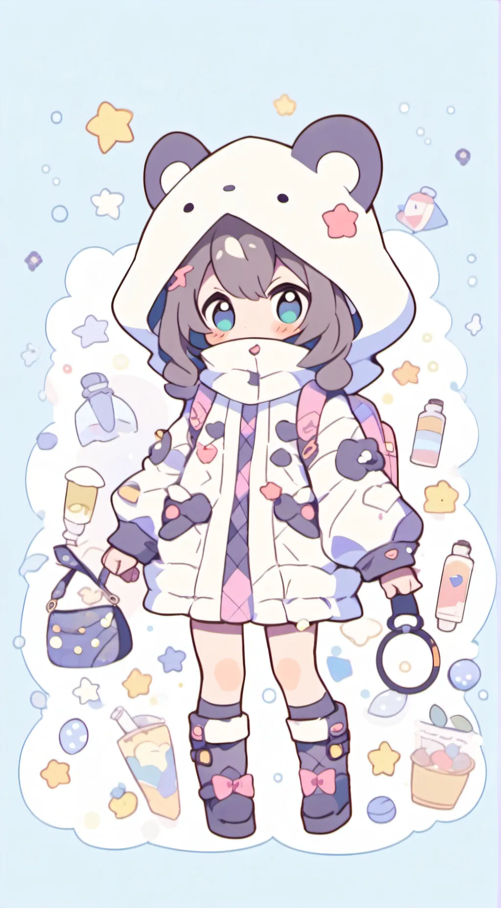 ai character: Mha loves you background