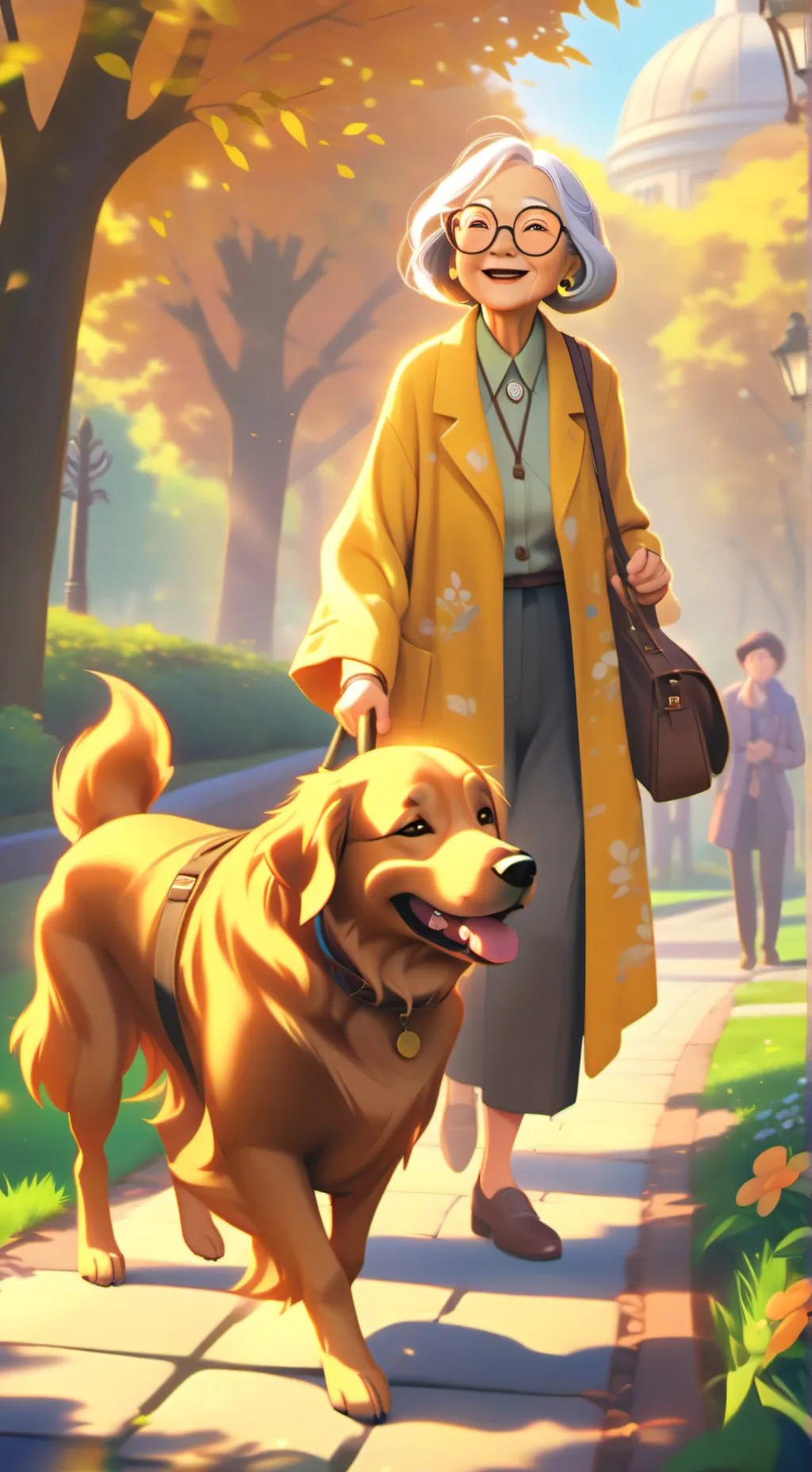 ai character: бабка background