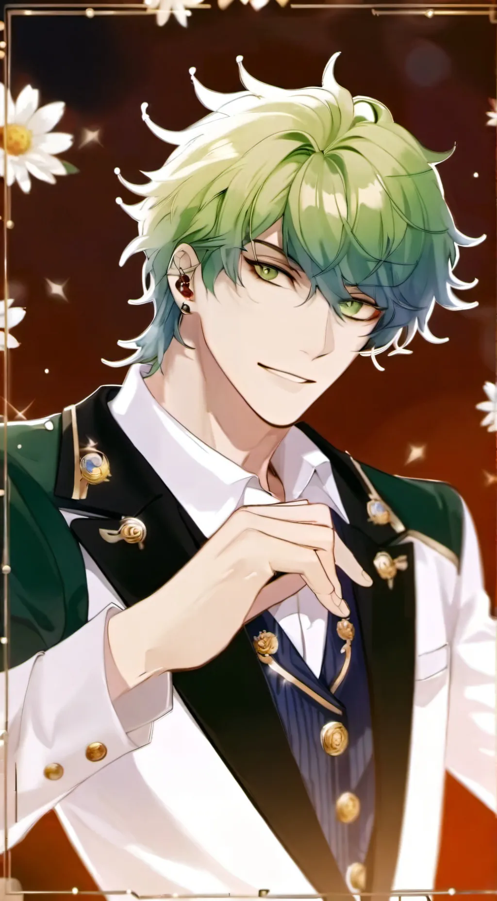 ai character: Matcha (new oc) background