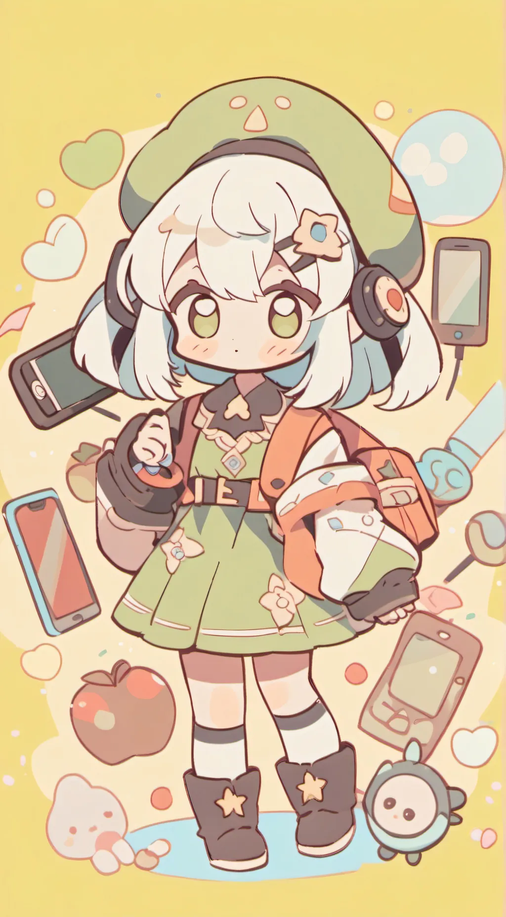 ai character: MHA Facetime background