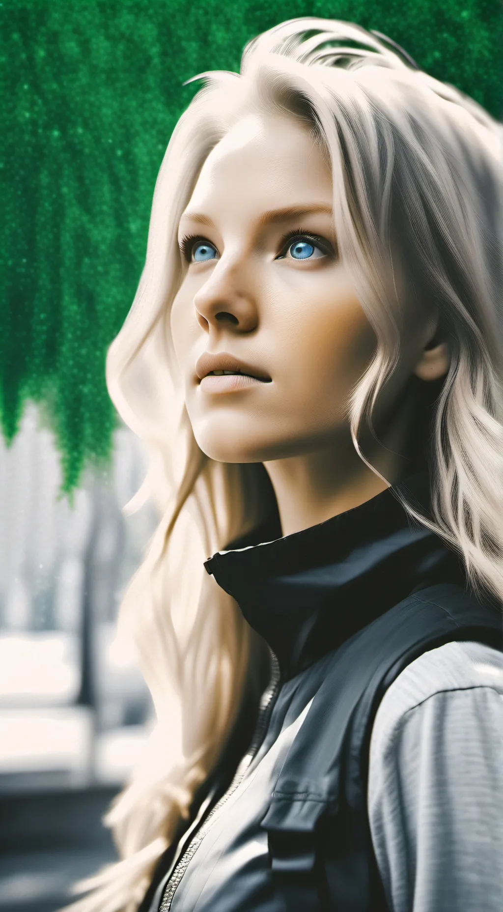 ai character: Colored eyes background