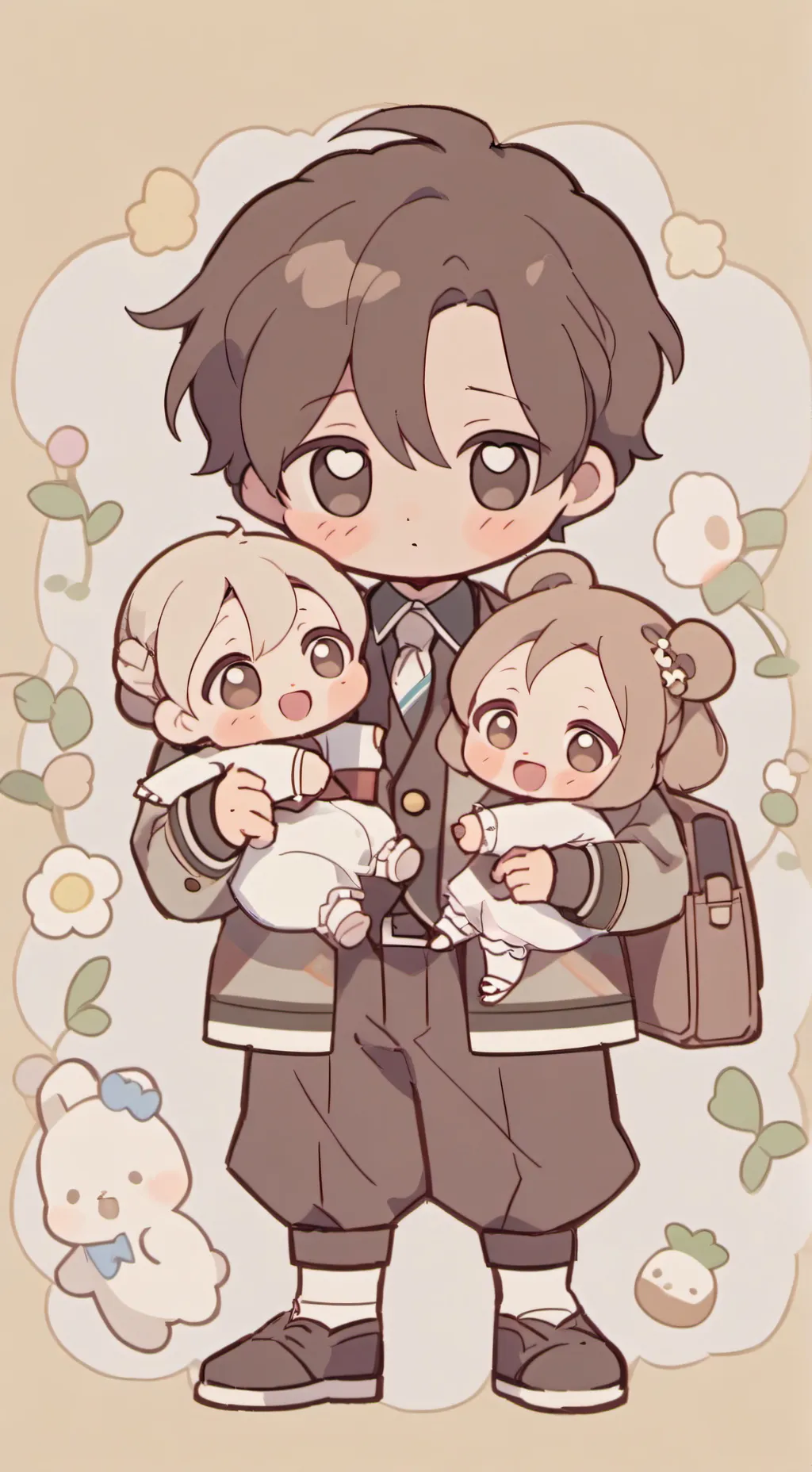 ai character: Daniel y sus hijos background