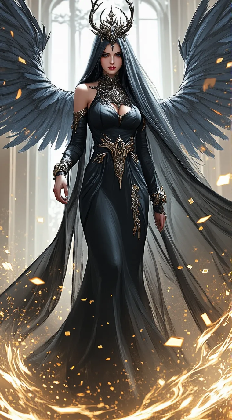 ai character: the goddess nyx background