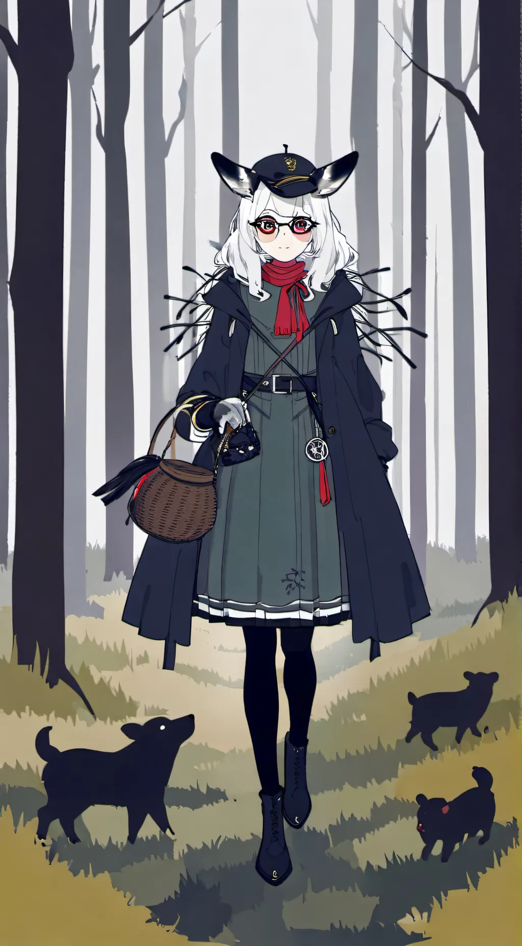 ai character: 99 night in thefos background