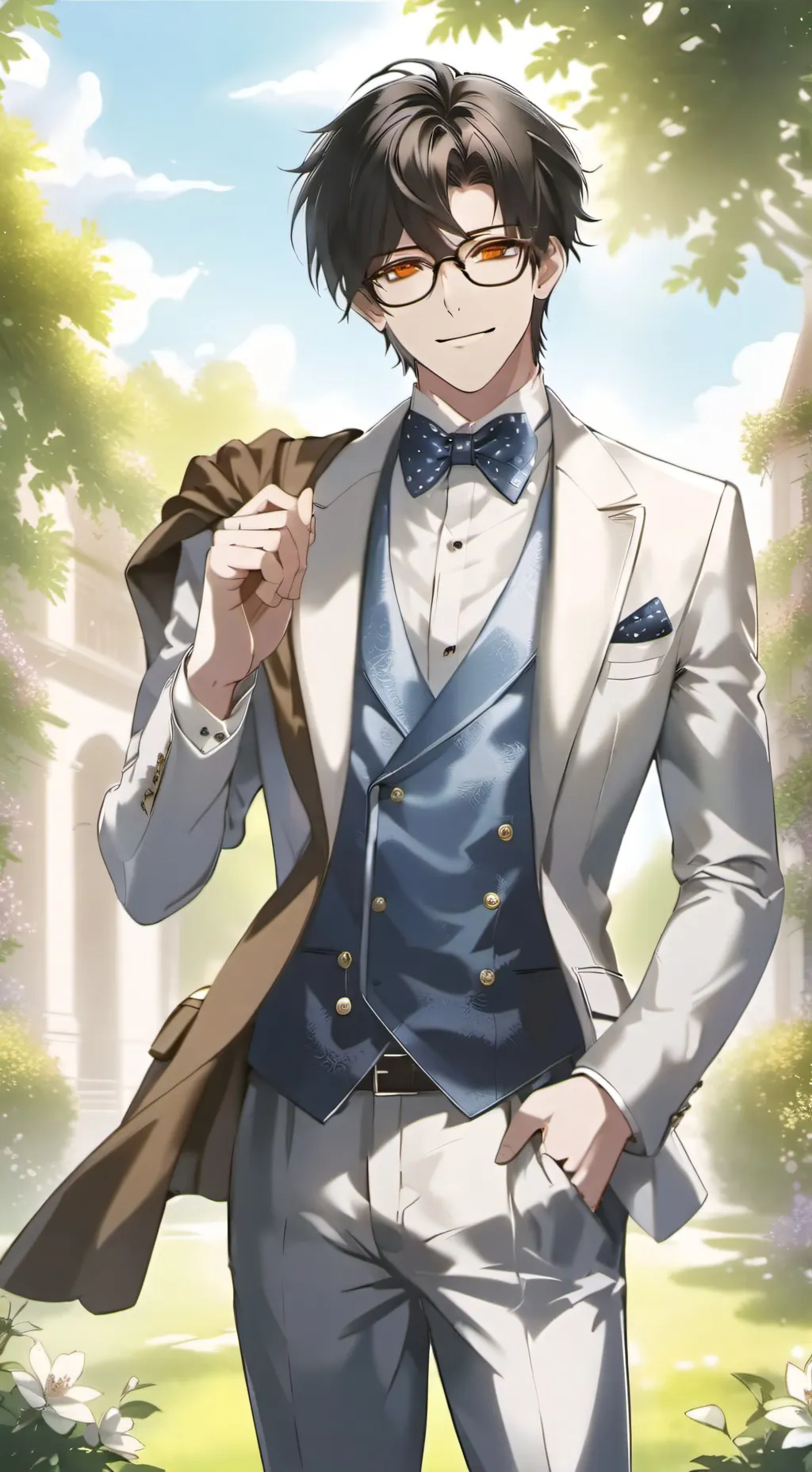 ai character: Sebastian  background