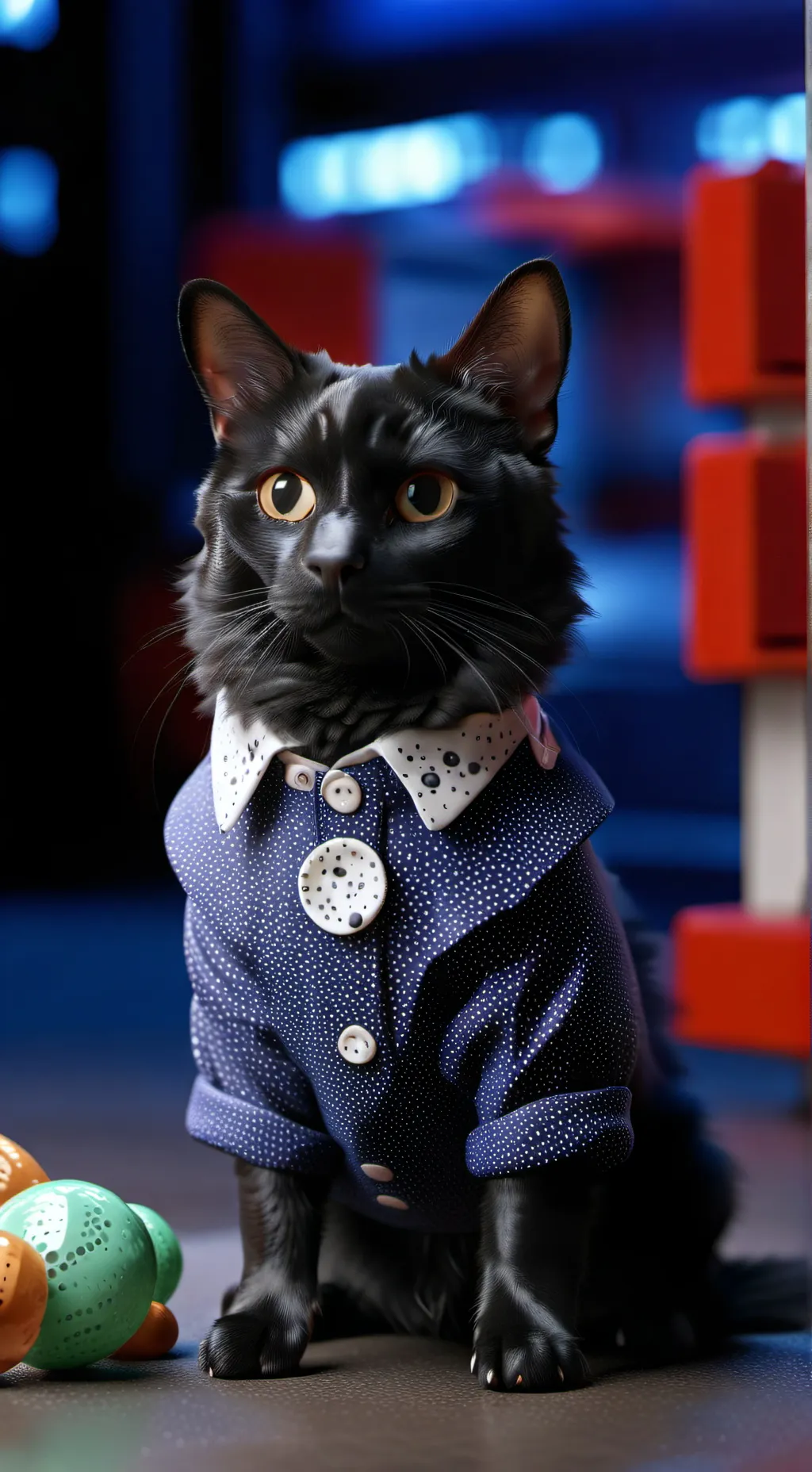 ai character: Adopt object shop background