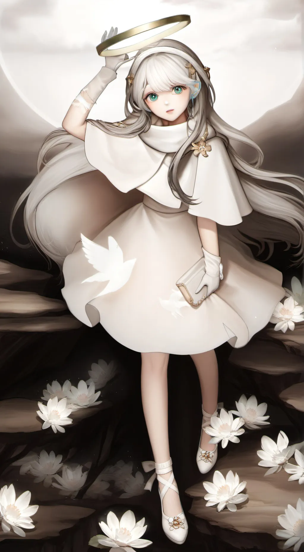 ai character: Flower (…) background