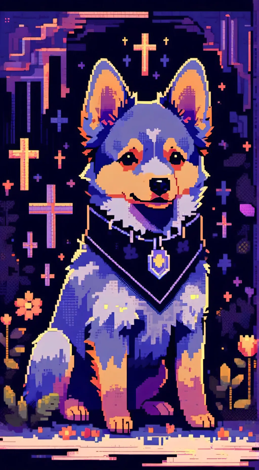 ai character: Bluey background