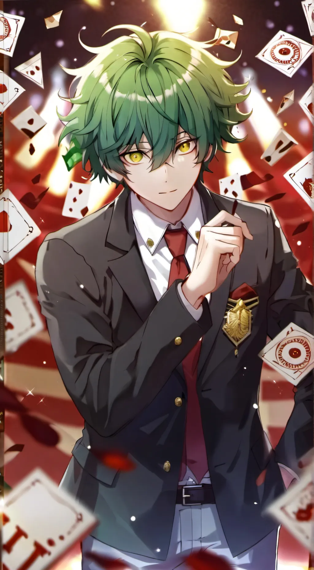 ai character: deku  background